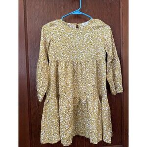 Arshiner Girls Yellow Dress Sundress A-Line Swing Party Dress 9-10 Years Sz 140